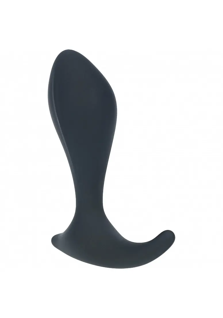 Levelz - Single Ripple Silicone Prostate Massager - Black 1