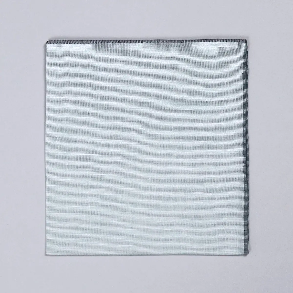 Green Cotton Linen Pocket Square 1