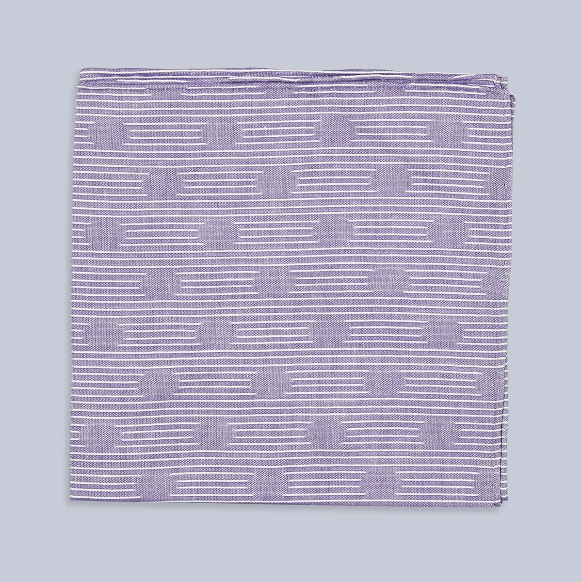 Les Pois Violet Cotton Pocket Square 1