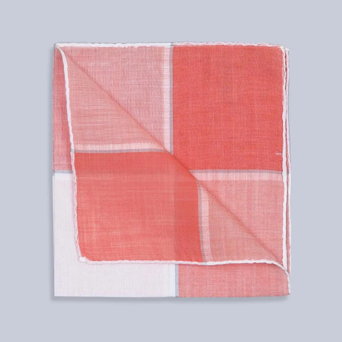 Red Archive Divers Cotton Pocket Square 1