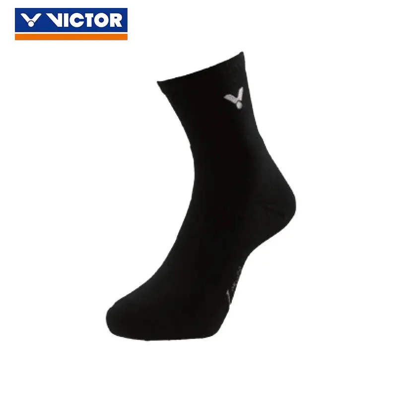 Victor Unisex Sport Quarter Socks Large Sk-190C (Black) 1