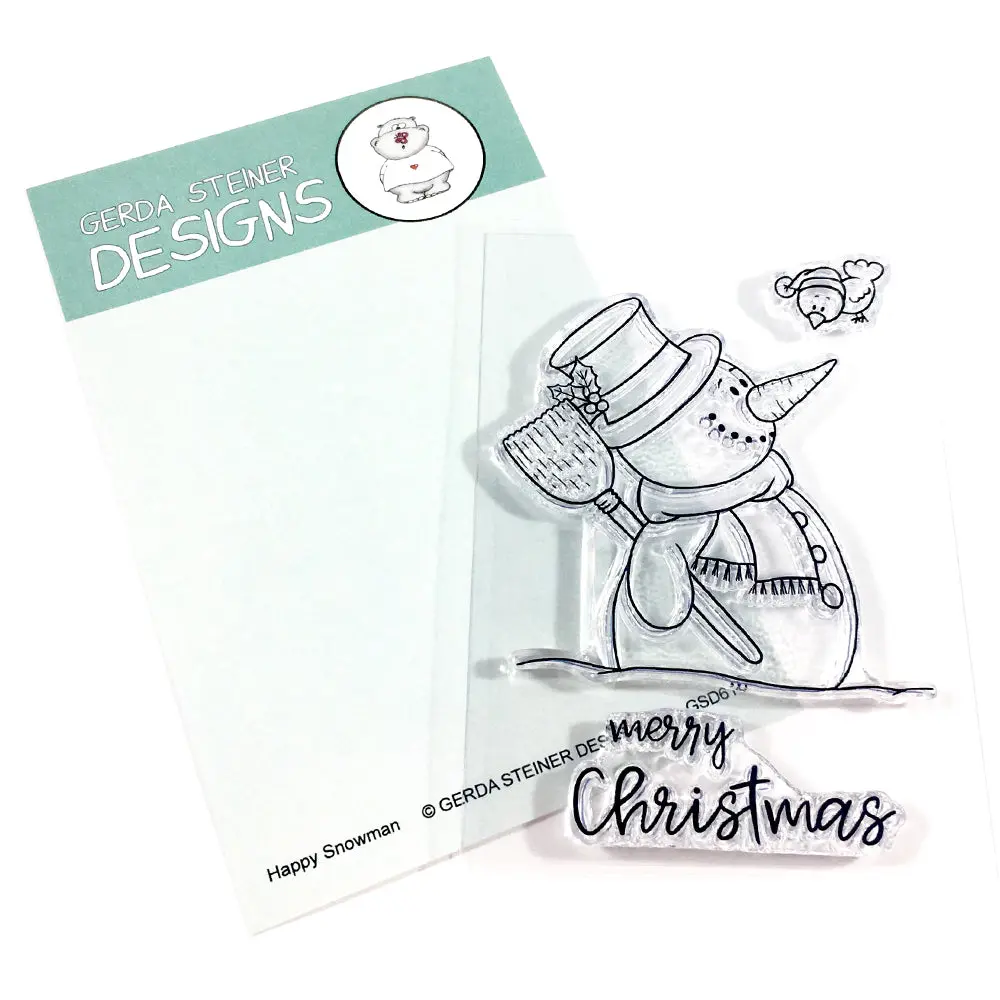 Happy Snowman 3X4 Clear Stamp Set 1