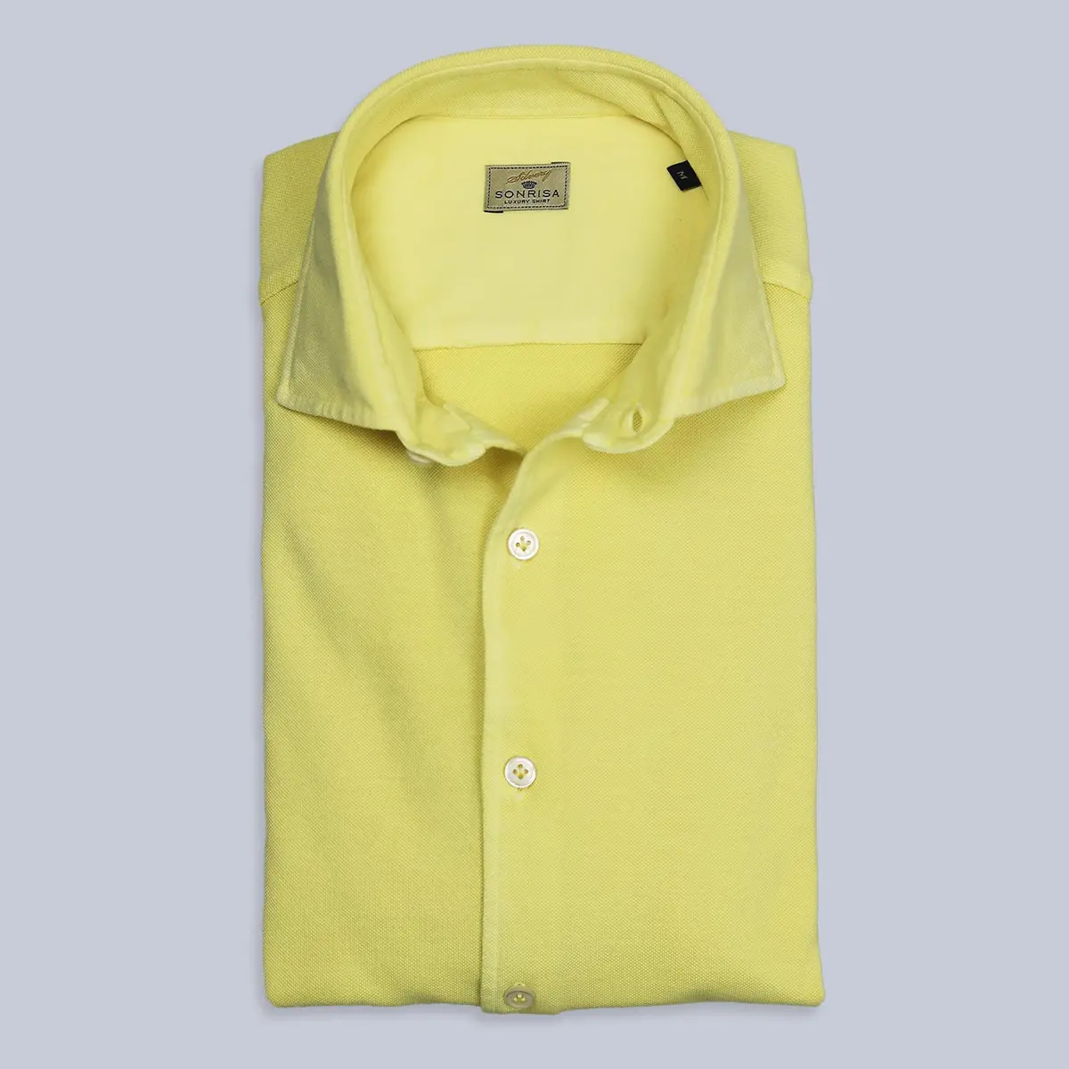 Yellow Cotton Jersey Shirt 1