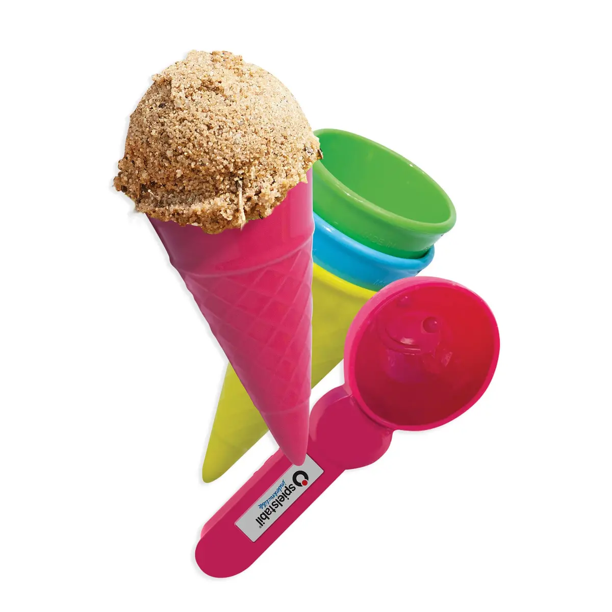 Ice Cream 5 Piece Set With 4 Cones And A Scoop 1