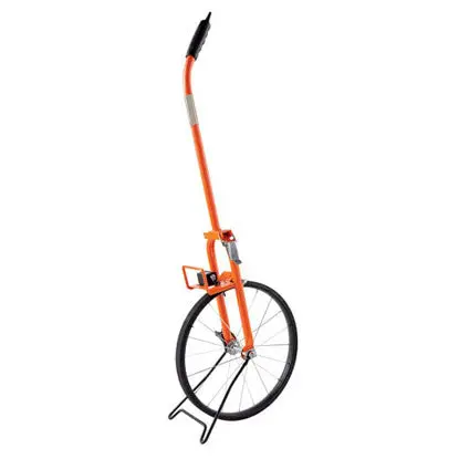 12" Top Reading Folding Measuring Wheel, Professional Metal Frame Spoked Wheel  - Foot Measurement 1