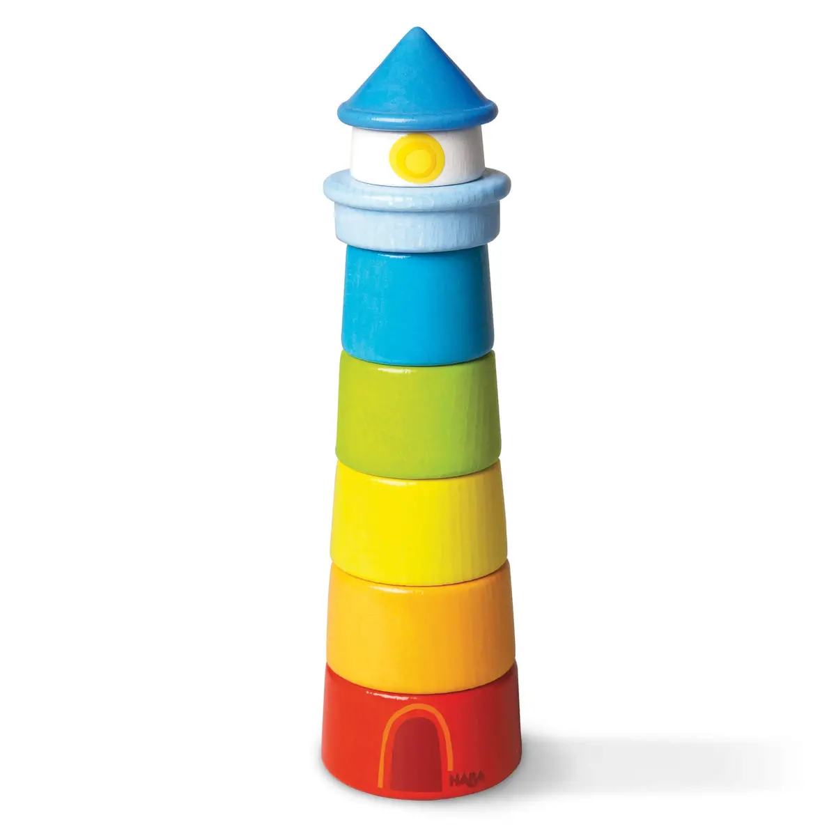 Lighthouse Wooden Rainbow Stacker 1