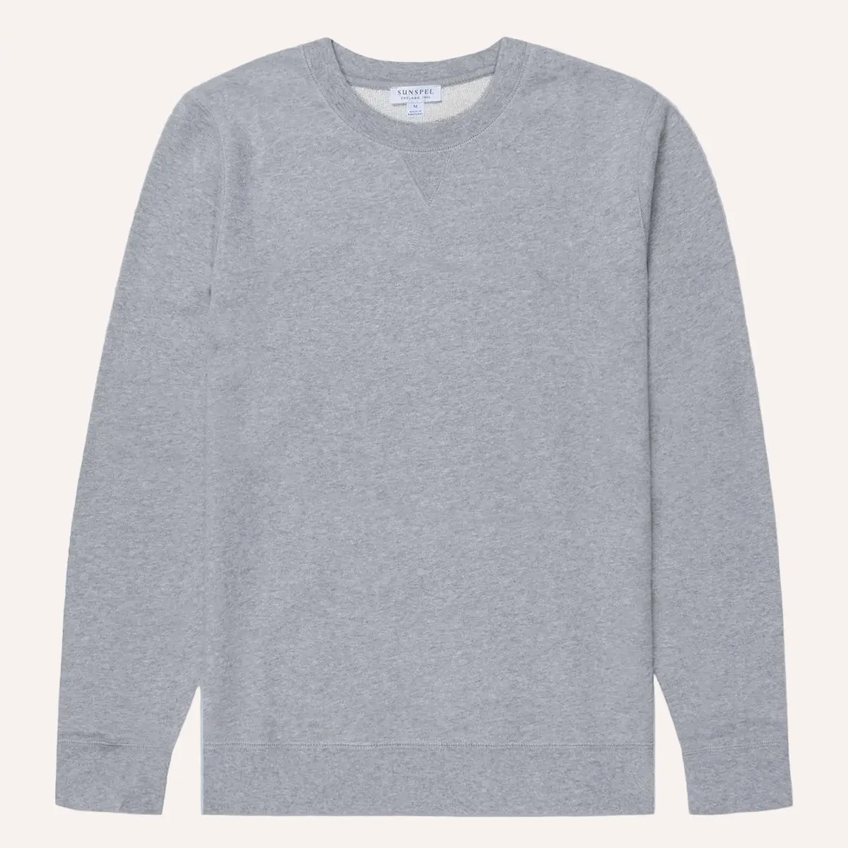 Grey Melange Loopback Sweatshirt 1