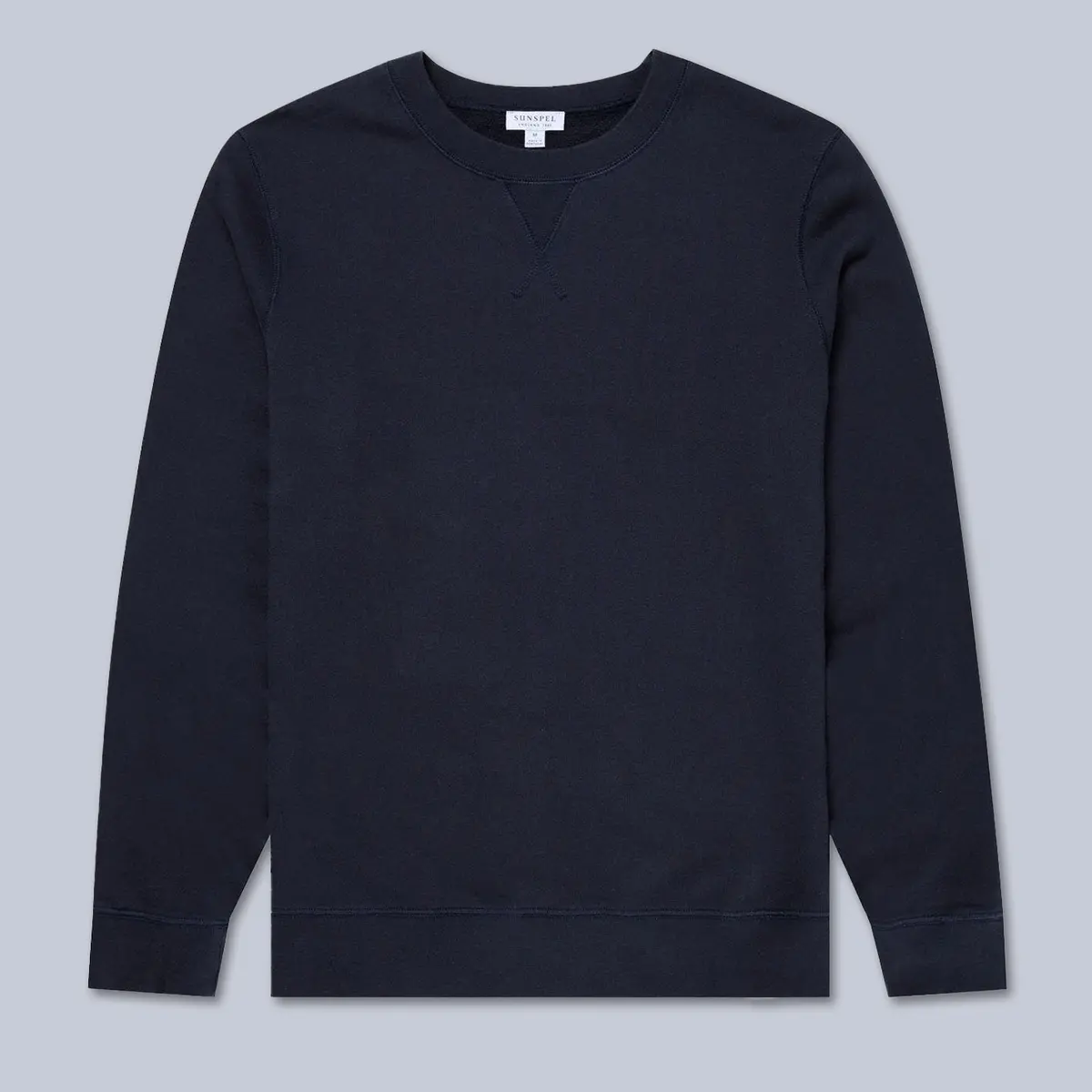 Navy Washed Loopback Sweatshirt 1