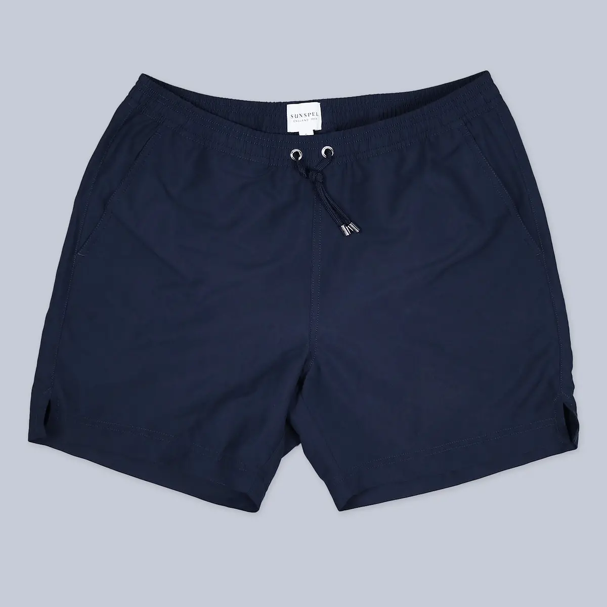 Navy Recycled Seaqual Drawstring Swim Shorts 1