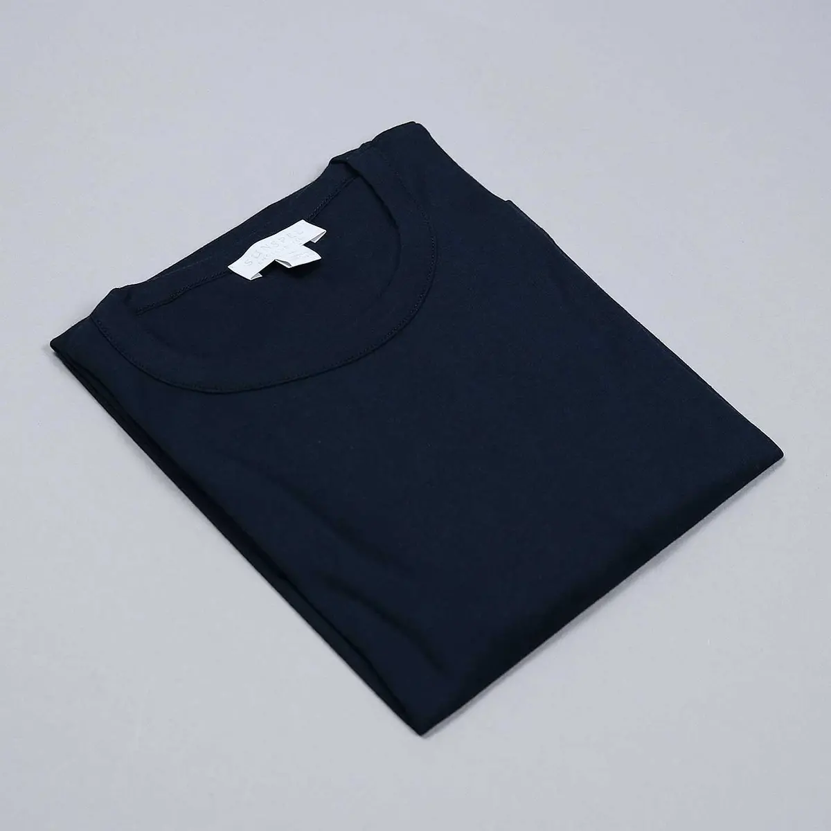 Navy Sea Island Luxury Cotton T-Shirt 1