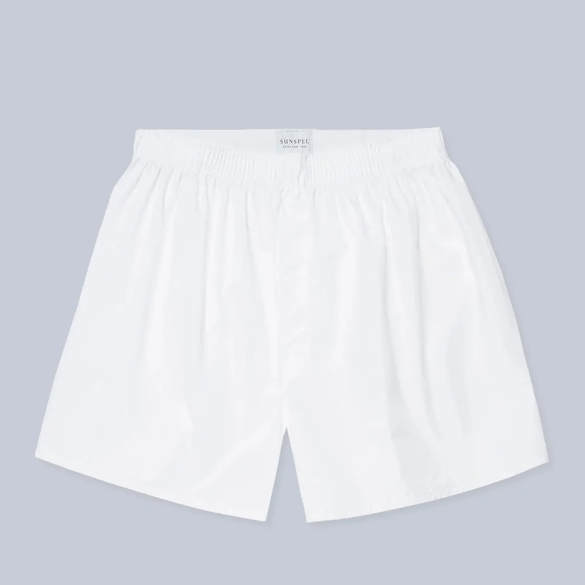 White Cotton Boxer Shorts 1