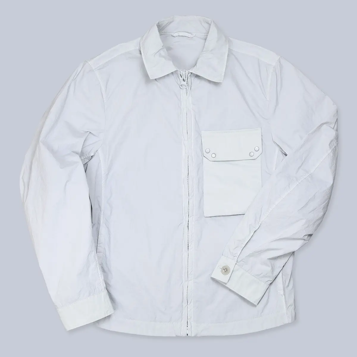 Stone White Mid Layer Shirt Jacket 1