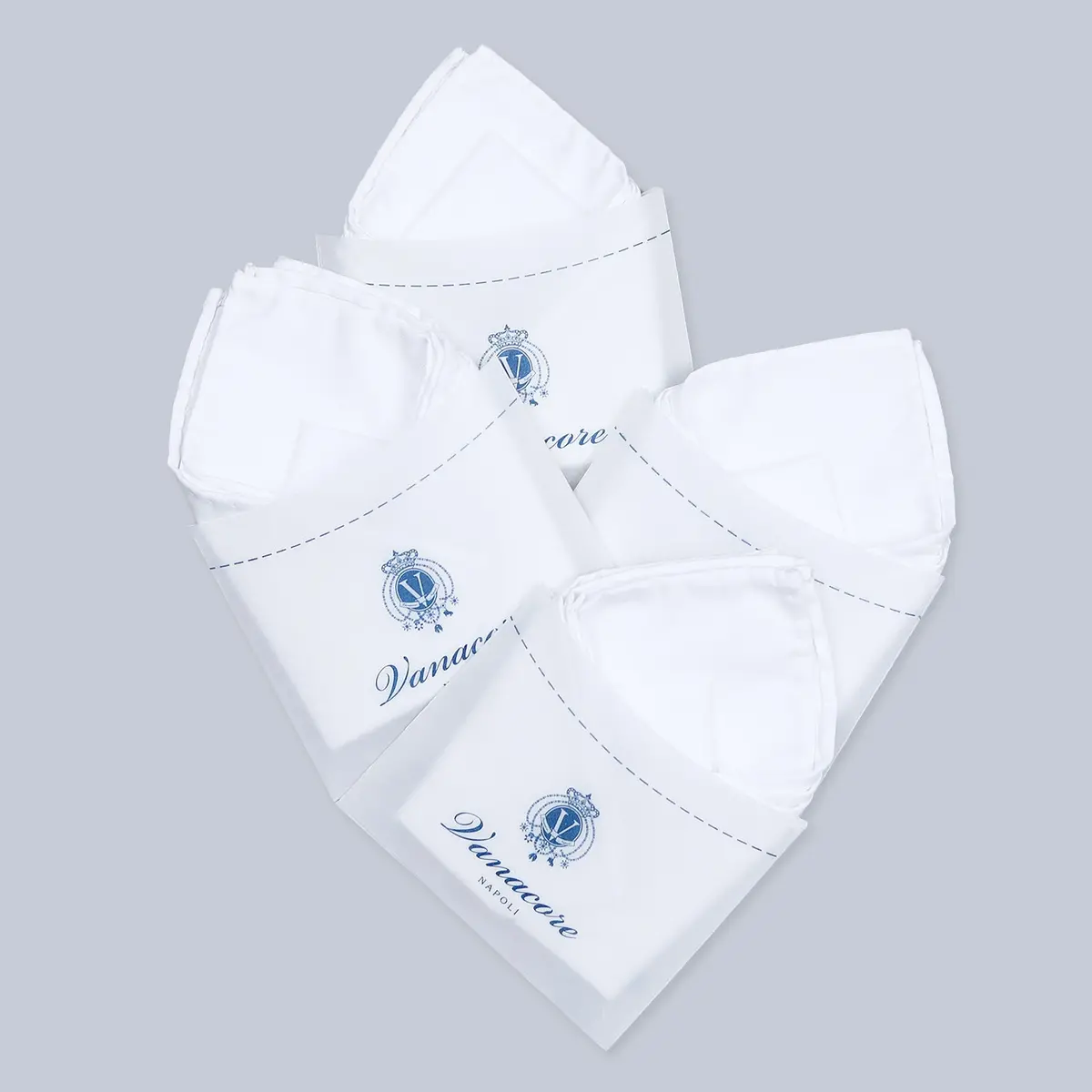 White Cotton Pocket Square 1