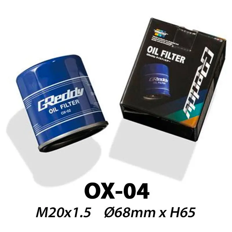 Greddy Ox-04 Oil Filter | M20x1.5 (Mx-5, Rx-7, Rx-8, Gt86, Nissan Sr20, 350Z, 370Z, Gt-R, Honda B, K, F, Subaru Impreza, Brz...) 1