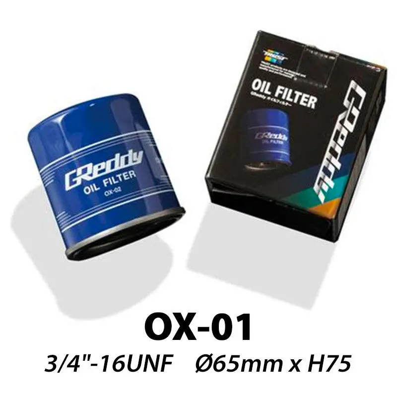 Greddy Ox-01 Oil Filter | 3/4"-16 Unf (Nissan Ca18, Rb, Vg30, Toyota 4A-G(Z)E, 1Zz, 2Zz...) 1