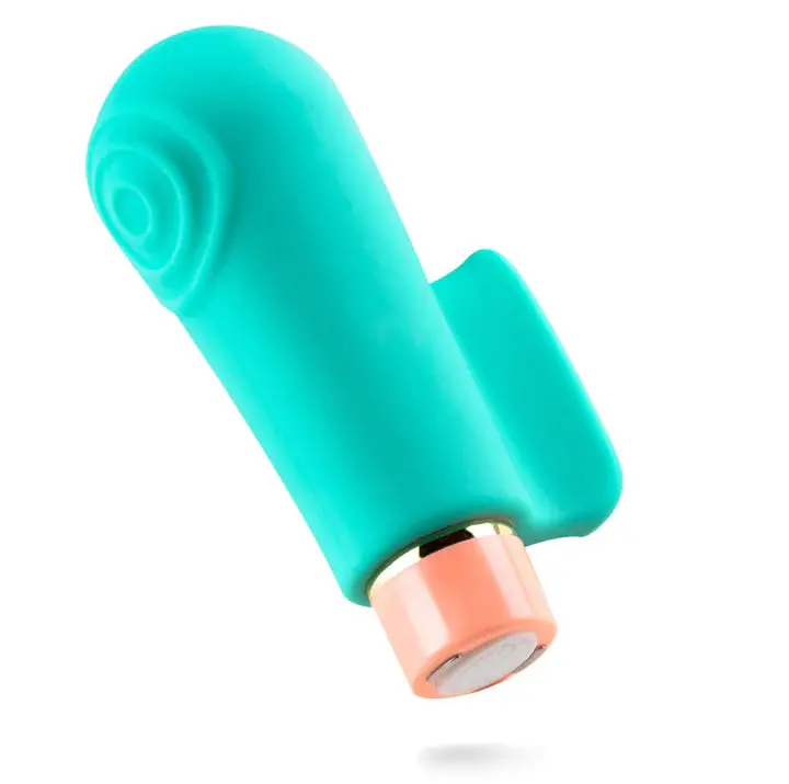 Aria Sensual Af Teal 3.25-Inch Finger Fin Vibrator 1