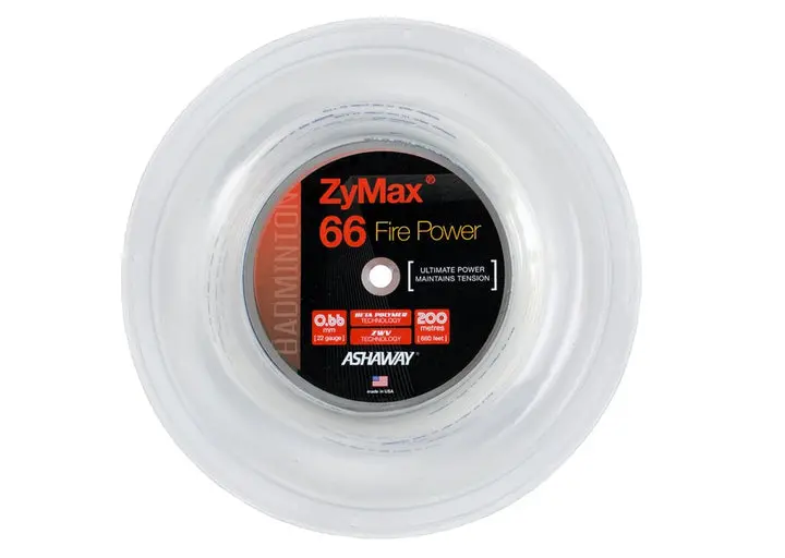 Ashaway Zymax 66 Fire Power Badminton String Reel (200M) 1