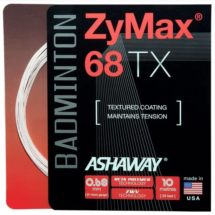 Ashaway Zymax 68 Tx Badminton String Set (10M) 1